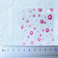 画像4: 【100枚】お花柄　9.5cm×7cmテープ付き OPP袋　 (4)