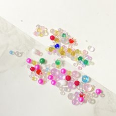 画像7: 【約15ｇ】ガラスの穴なし　パーツ　3色有 (7)