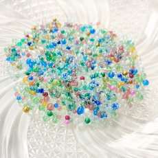 画像2: 【約15ｇ】ガラスの穴なし　パーツ　3色有 (2)