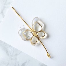 画像3: 【10個】ゴールドの縁取り　蝶々　ビーズ A1-6 (3)