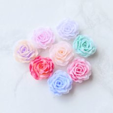画像1: 【20個】8mm　ネイルサイズ　薔薇　カボション　A4-5 (1)