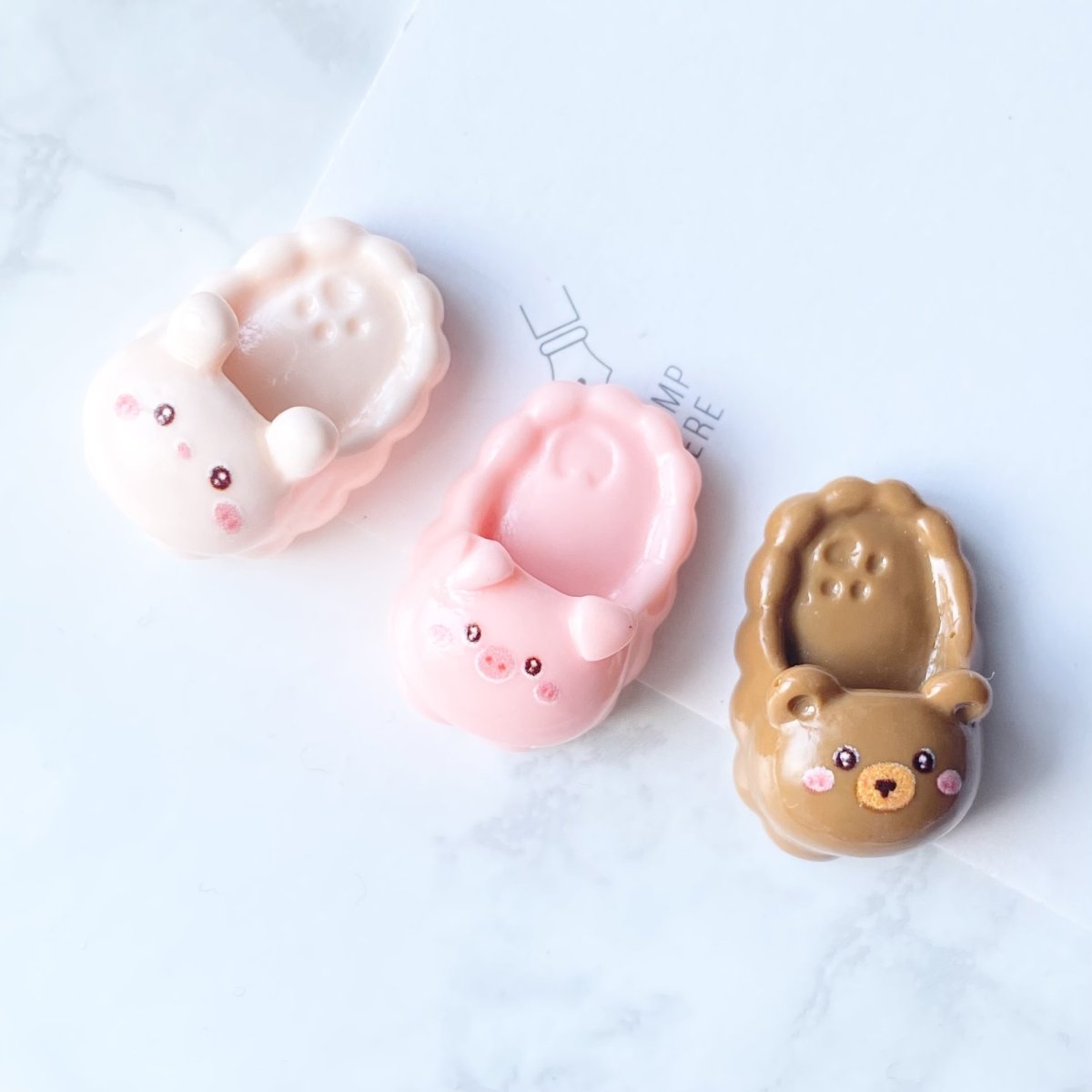 画像1: 【単品】動物のスリッパ　プラパーツ　3色有 (1)