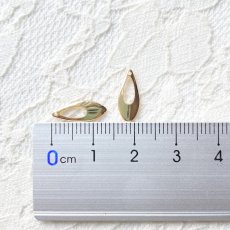 画像5: 【6個】真鍮製　雫　チャーム　ゴールド (5)