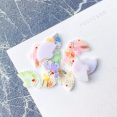 画像4: 【20個】ネイルサイズ　扇子　デコパーツ (4)