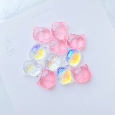 画像4: 【6個】ガラス製　ねこ　ビーズ　2色有　 A3-2 (4)