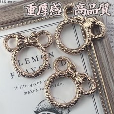 画像3: 【単品】ゴールドタイプ　高品質　カラビナ ナスカン フェイス キーホルダー 金具 パーツ (3)